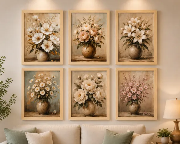 Wooden_Floral_Print_Set_Of_6_Framed_Wall_Art