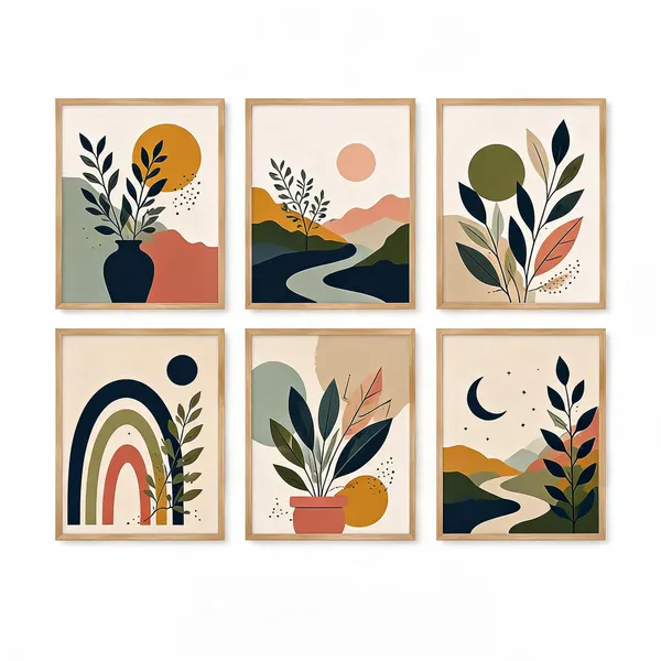 Framed_Abstract_Botanical_Print_Wall_Art_Set_Of_6