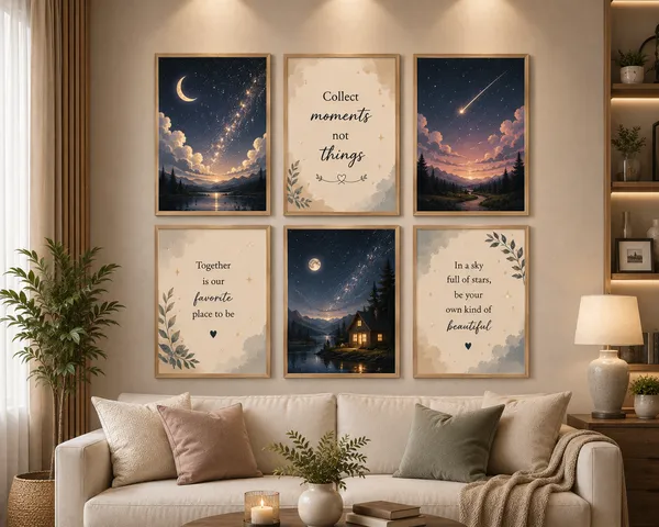 Wooden_Contemporary_Quote_And_Landscape_Wall_Art_Set
