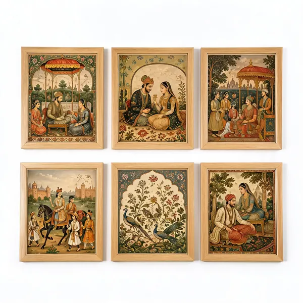 Wooden_Traditional_Indian_Art_Framed_Wall_Painting_Set