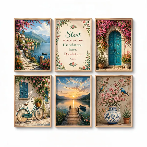 Wooden_Scenic_Floral_Wall_Art_Frame_Set