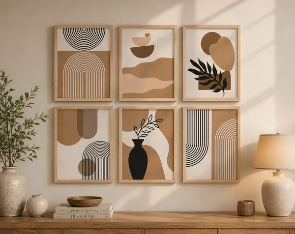 Wooden_Contemporary_Abstract_Set_Of_6_Wall_Art_Frames