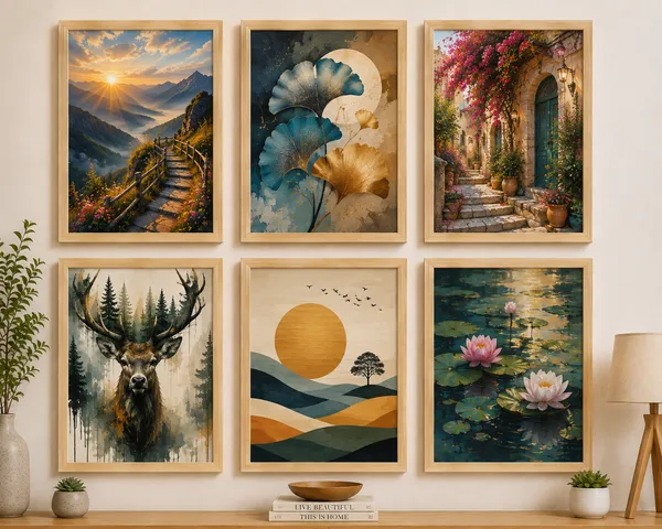 Wooden_Framed_Scenic_Wall_Art_Set_Of_6