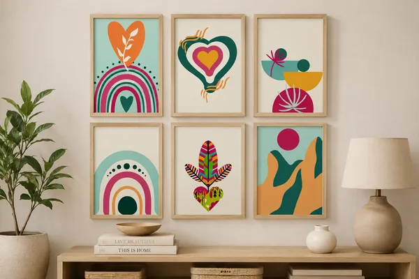 Wooden_Modern_Abstract_Art_Set_Of_6_Wall_Frames