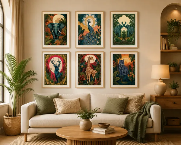 Botanical_Woodland_Animal_Framed_Wall_Art_Set