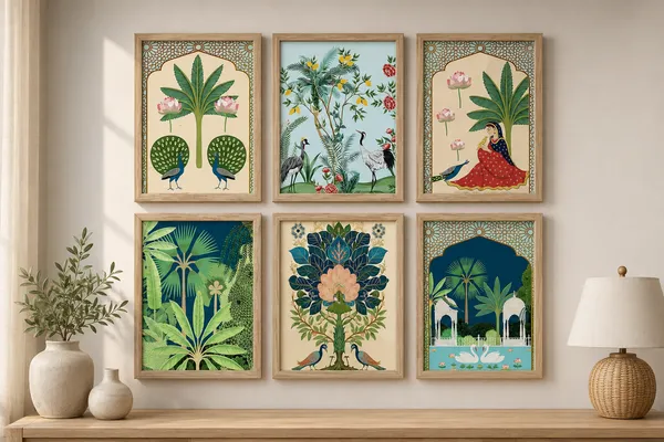 Wooden_Botanical_Peacock_Print_Framed_Wall_Art_Set