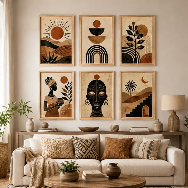 Bohemian_Abstract_Framed_Art_Set_Wall_Decor