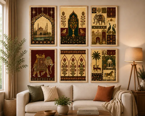 Wooden_Traditional_Indian_Art_Framed_Wall_Decor_Set