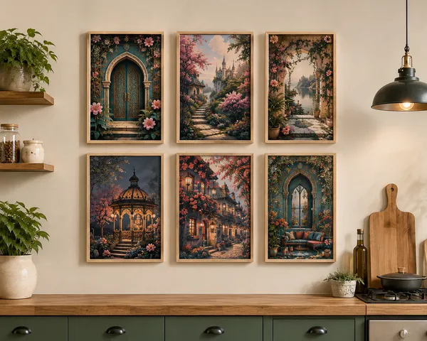 Wooden_Scenic_Floral_Print_Framed_Wall_Art_Set
