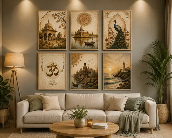 Wooden_Traditional_Scenic_Set_Of_6_Framed_Wall_Art_Prints