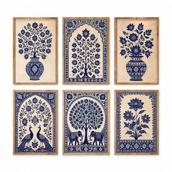 Wooden_Traditional_Floral_Framed_Wall_Art_Set