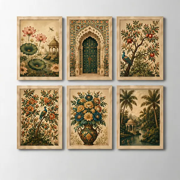 Wood_Vintage_Botanical_Print_Six-Piece_Wall_Art_Set