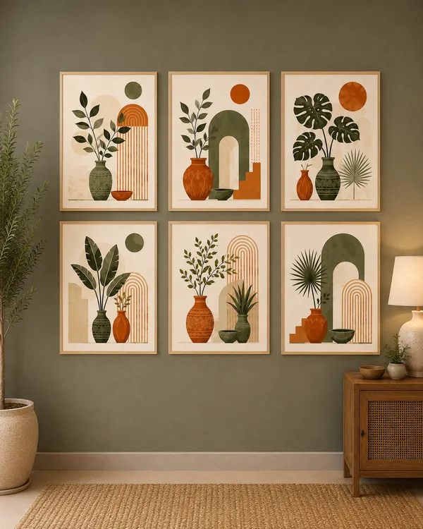 Abstract_Botanical_Framed_Wall_Art_Set