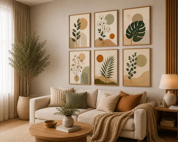 Wooden_Botanical_Abstract_Framed_Wall_Art_Set