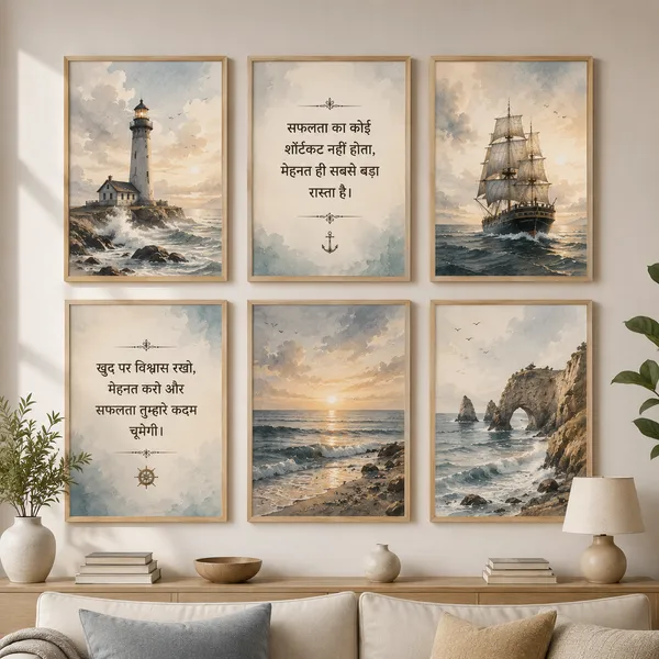 Wooden_Nautical_Quote_Set_Of_6_Wall_Art_Frames