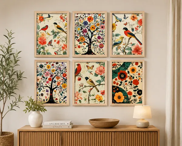 Wood-Tone_Framed_Botanical_Floral_Wall_Art_Set