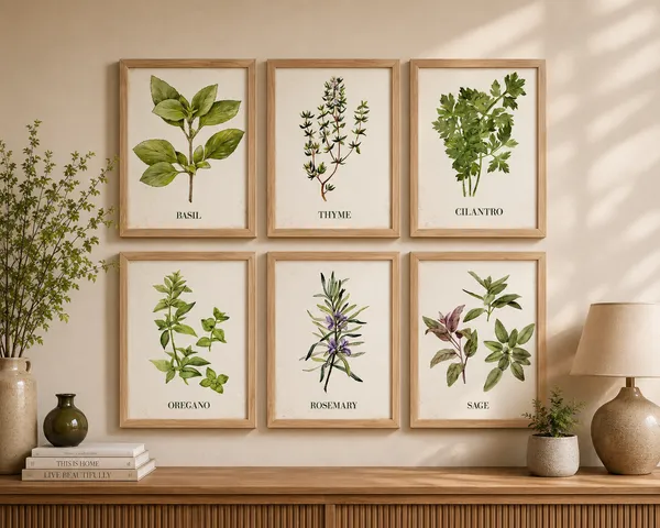 Wooden_Botanical_Herb_Print_Framed_Wall_Art_Set