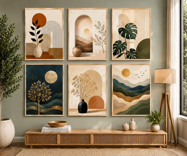 Abstract_Botanical_Landscape_Framed_Wall_Art_Set