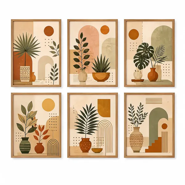Framed_Abstract_Botanical_Print_Wall_Art_Set_Of_6