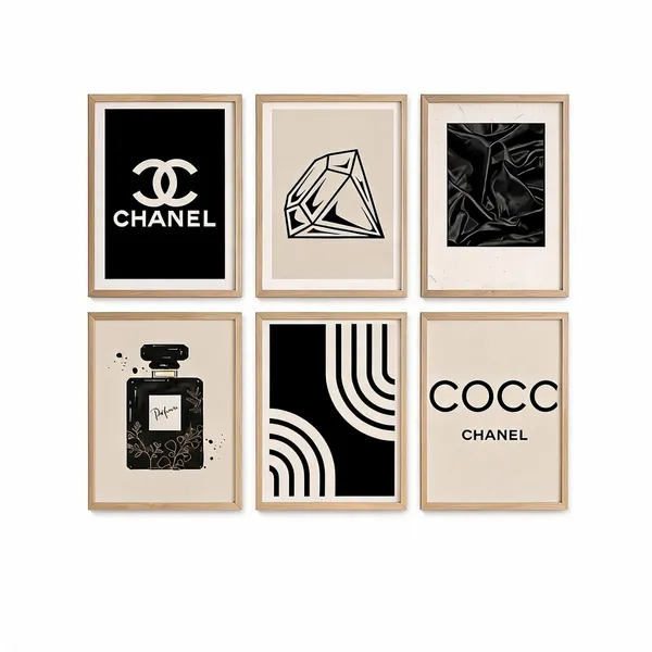 Wooden_Modern_Fashion_Graphic_Framed_Wall_Art_Set