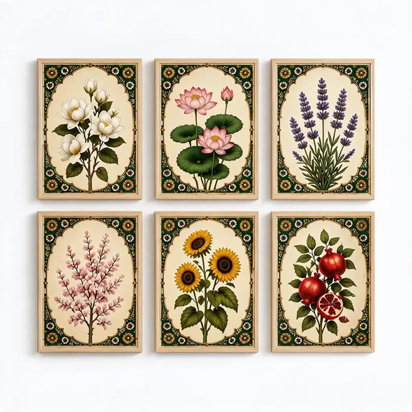 Wood_Botanical_Floral_Print_Wall_Art_Set