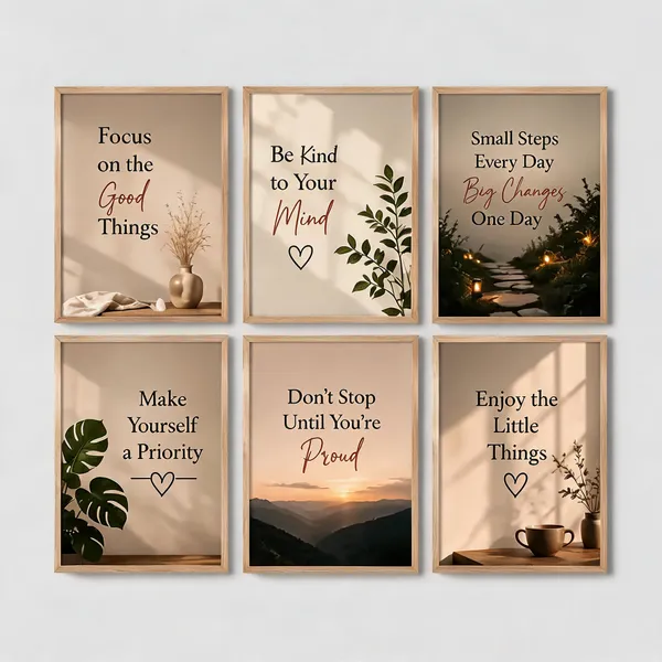 Wood_Frame_Inspirational_Quote_Set_Of_6_Wall_Art_Prints