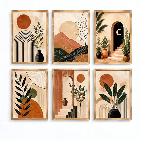 Wooden_Abstract_Botanical_Print_Wall_Art_Set