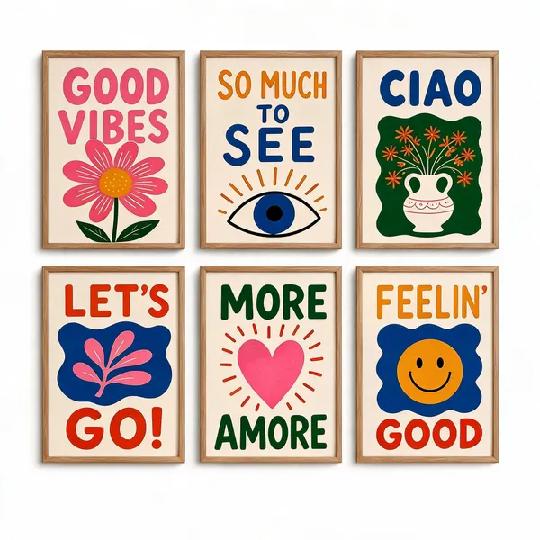 Wooden_Contemporary_Typography_Set_Of_6_Wall_Art_Frames