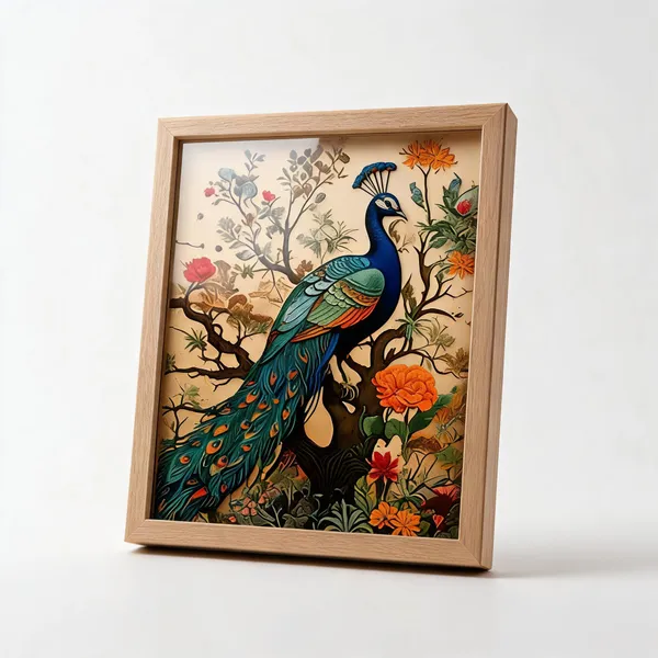 Wooden_Traditional_Floral_Peacock_Wall_Art_Set