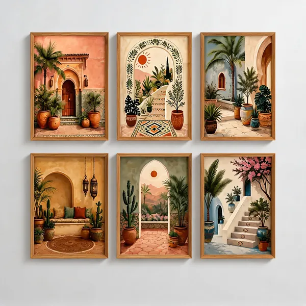 Wooden_Mediterranean_Scenic_Set_Of_6_Wall_Art_Frames
