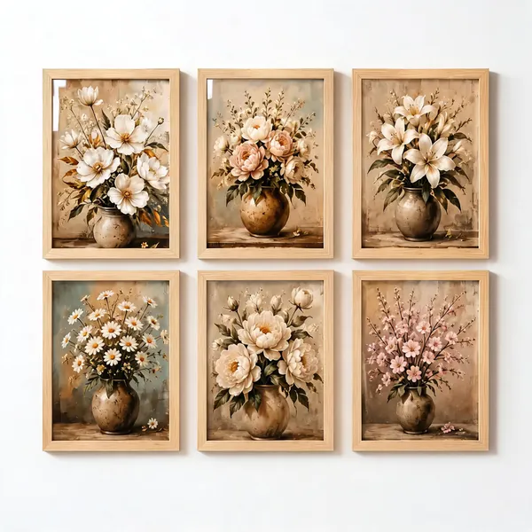 Wooden_Floral_Print_Set_Of_6_Framed_Wall_Art