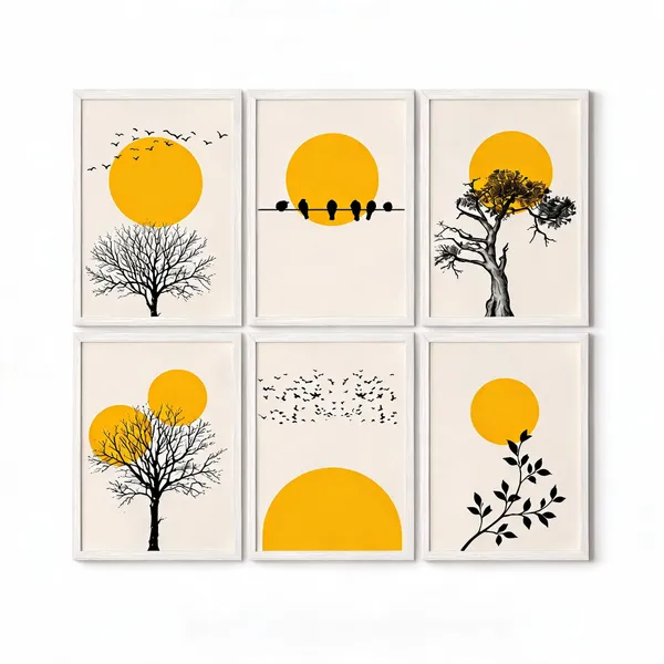 Modern_Botanical_Sun_Framed_Wall_Art_Set