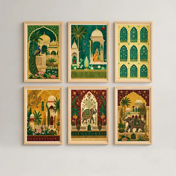 Traditional_Archway_Art_Set_Of_6_Framed_Wall_Paintings