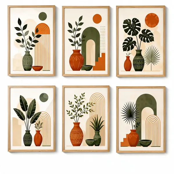 Wooden_Framed_Abstract_Botanical_Wall_Art_Set