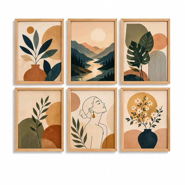 Wooden_Modern_Botanical_Print_Wall_Art_Set