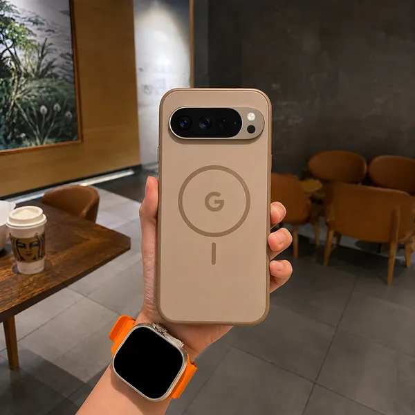 Beige_Magnetic_Ring_Phone_Case