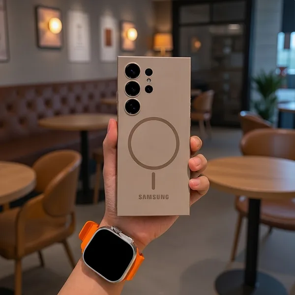 Beige_Magnetic_Ring_Phone_Case