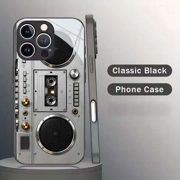 Silver_Retro_Boombox_Phone_Case_for_Smartphones