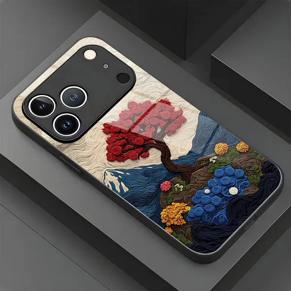Artistic_Tree_Pattern_Textured_Phone_Case