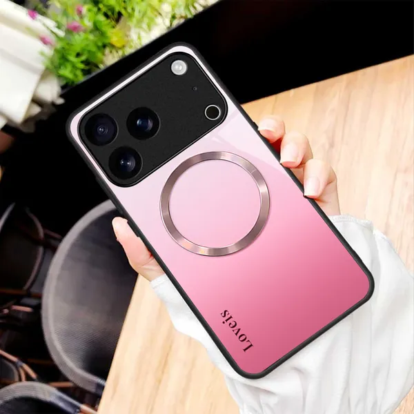 Pink_TPU_Magnetic_Ring_Phone_Case_for_Smartphones