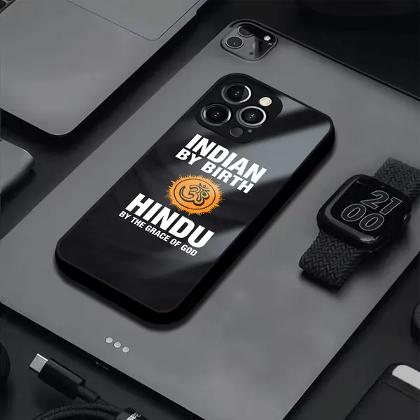 Black_Hindu_Graphic_Tempered_Glass_Phone_Case