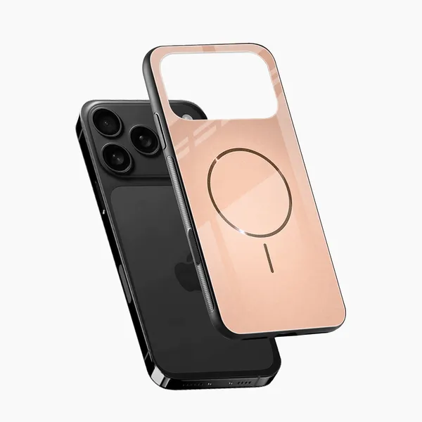 Peach_Transparent_Magnetic_Phone_Case