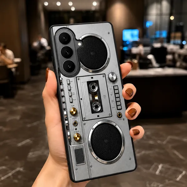 Silver_Retro_Boombox_Phone_Case_for_Smartphones