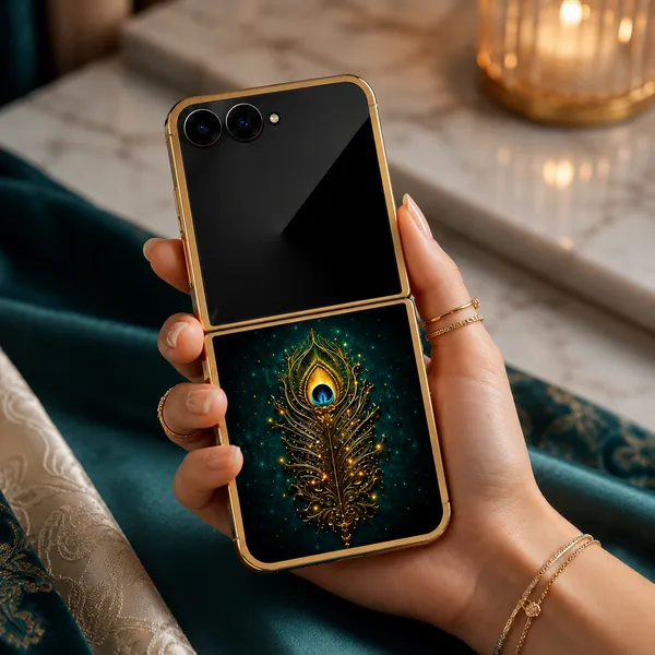 Gold_Peacock_Print_Protective_Phone_Case