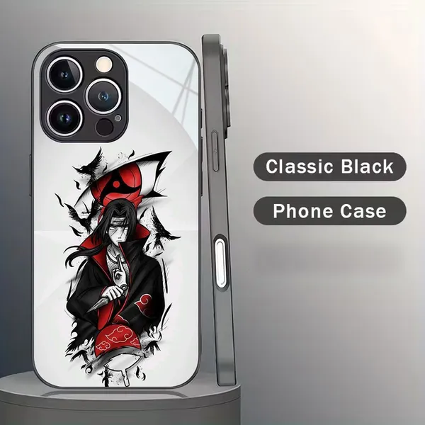White_Anime_Printed_Protective_Phone_Case