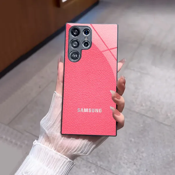 Pink_Textured_Protective_Phone_Case_With_Clear_Bumper