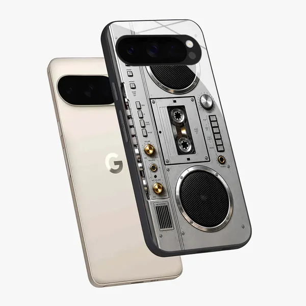 Silver_Retro_Boombox_Phone_Case_for_Smartphones
