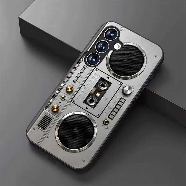 Silver_Retro_Boombox_Phone_Case_for_Smartphones
