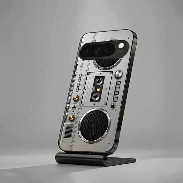 Silver_Retro_Boombox_Phone_Case_for_Smartphones