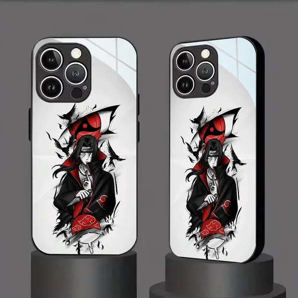 White_Anime_Printed_Protective_Phone_Case